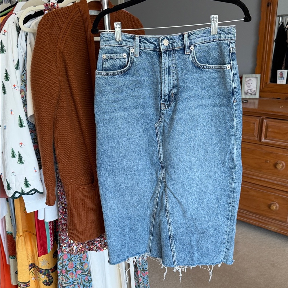 Rails Blue Denim Skirt